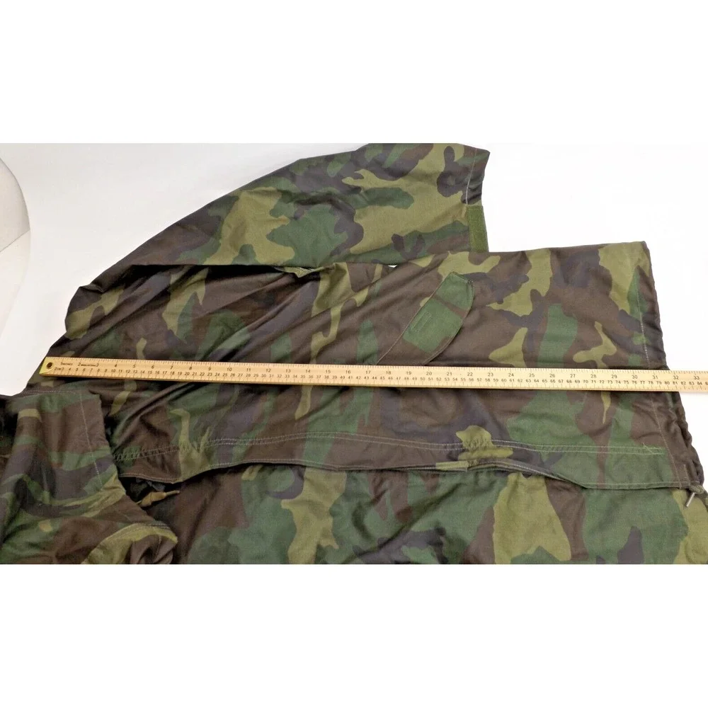 Vietnam Era Military Orc Indus.  Wet Weather Parka Rain Coat & Hood - Small-Med